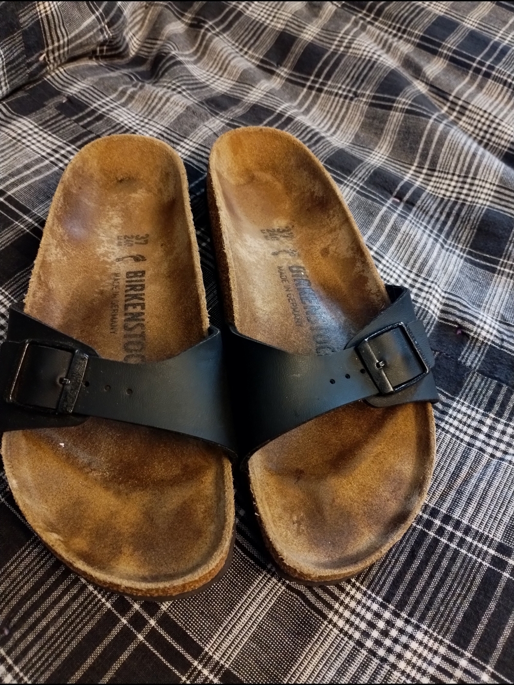 Birkenstock Women's Black Single-Strap Slide Sandals Sz 6.5